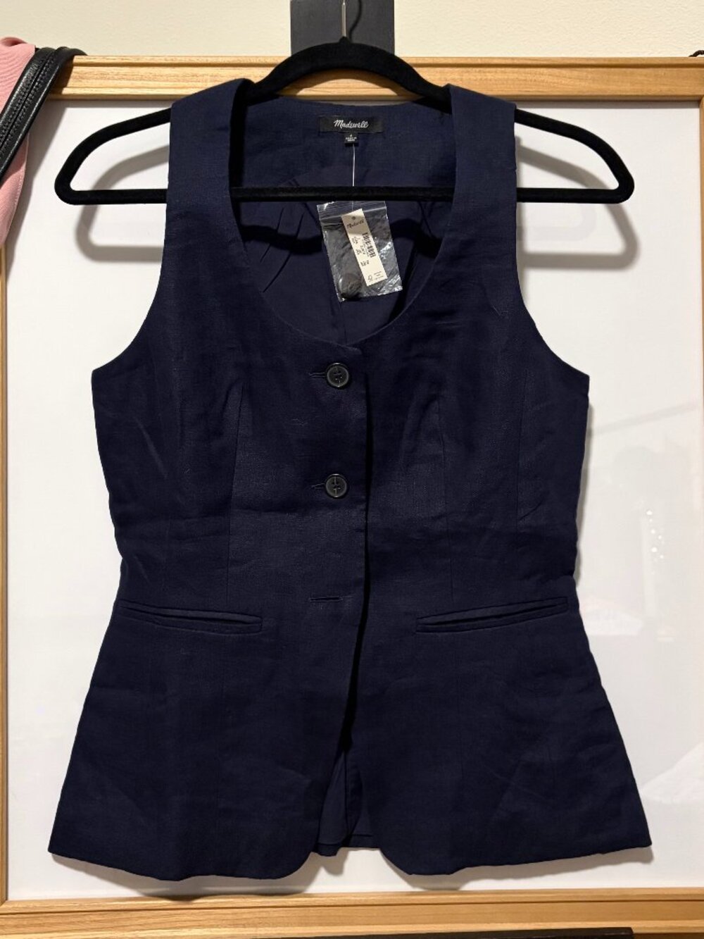 NWT Madwell Linen Vest